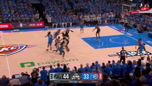 [腾讯全场集锦]🏀马刺7人上双抢七淘汰雷霆闯进总决赛 文班22+7 亚历山大35+9