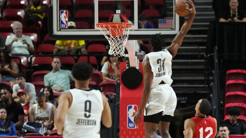 [腾讯原声集锦] 🏀夏联-老鹰力克篮网 8号秀弗莱明斯9+7+5 科比·约翰逊17+7